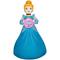 3.5ft. Airblown® Inflatable Christmas Cinderella with Ornament